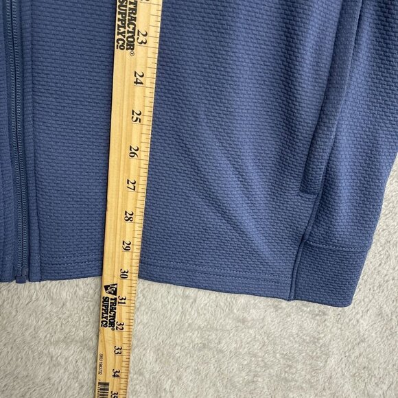 NEW Bench Men's L Blue Full-Zip Mock neck Quick Dry Sweatshirt - Picture 4 of 10